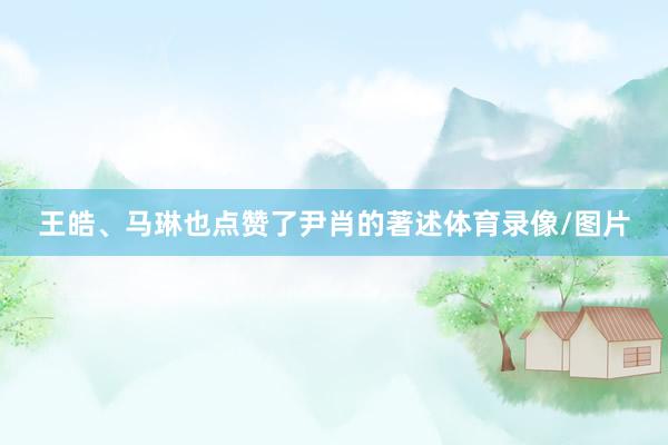 王皓、马琳也点赞了尹肖的著述体育录像/图片