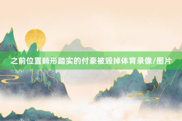 之前位置畸形踏实的付豪被毁掉体育录像/图片