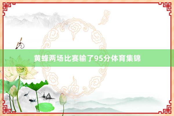 黄蜂两场比赛输了95分体育集锦