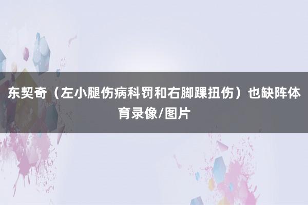 东契奇（左小腿伤病科罚和右脚踝扭伤）也缺阵体育录像/图片