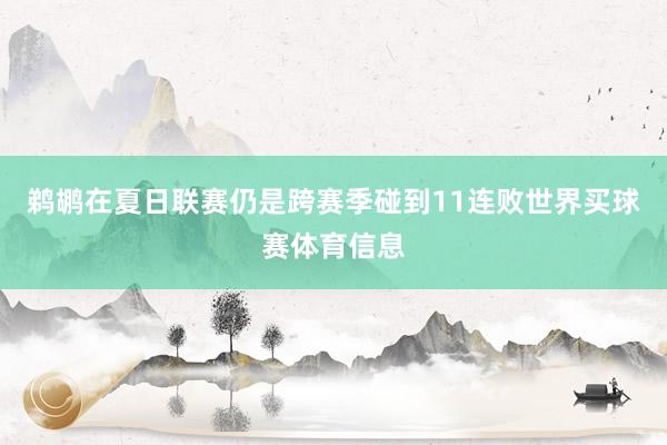 鹈鹕在夏日联赛仍是跨赛季碰到11连败世界买球赛体育信息
